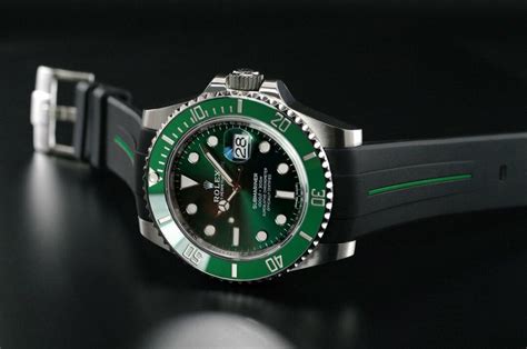 green strap on black rolex|rolex green colors.